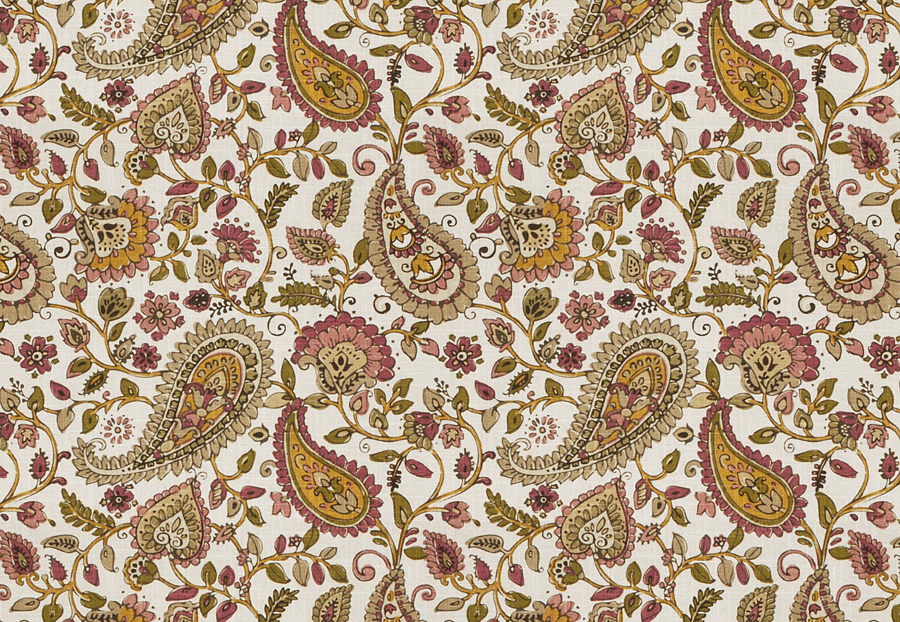 Ткань Fabricut Chromatics Vol.XXII Blossom Sunday rose/Mulberry