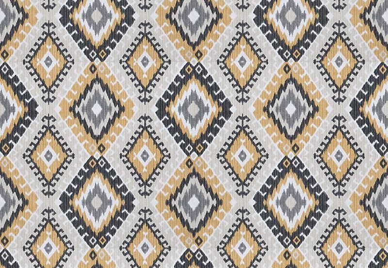 Ткань Fabricut Chromatics Vol.XXIII Charcoal Luchi/Goldmine