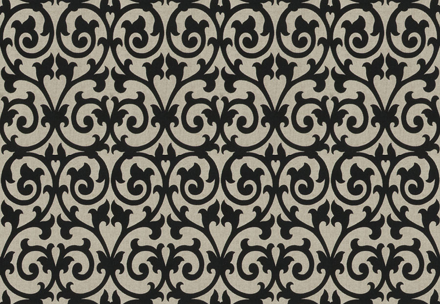 Ткань Fabricut Chromatics Vol.XXIII Charcoal Ezekiel scroll/Onyx