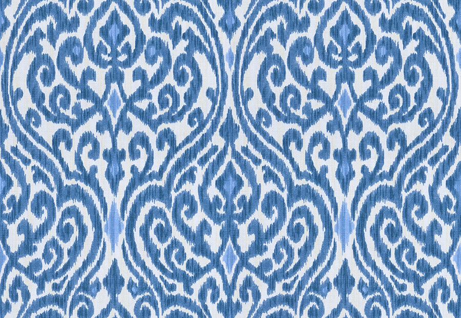 Ткань Fabricut Chromatics Vol.XXIII Sapphire Fava Damask/Indigo