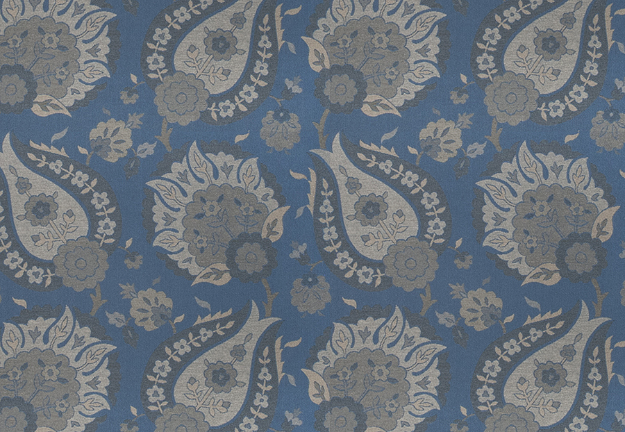 Ткань Fabricut Chromatics Vol.XXIII Sapphire Lapha Damask/Sapphire