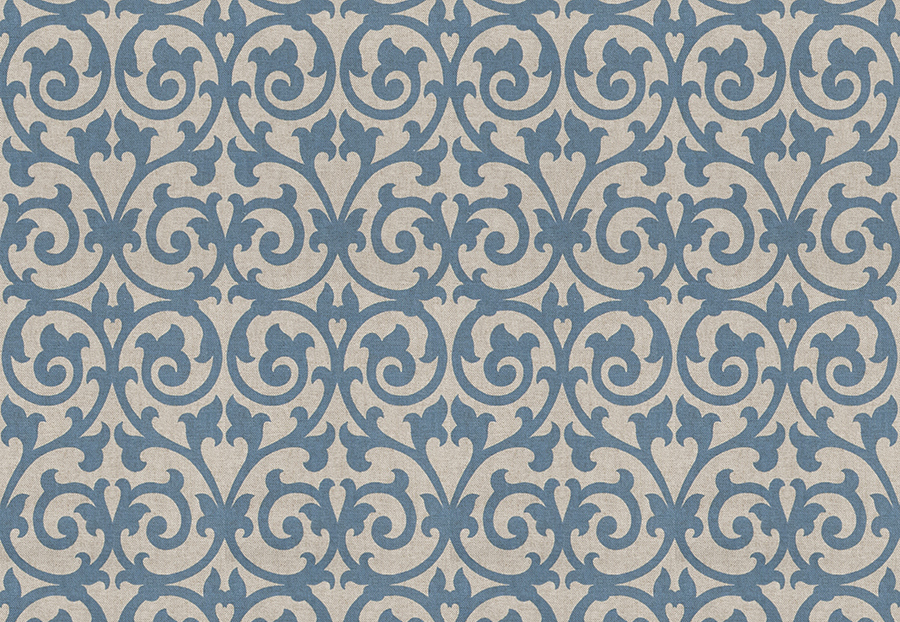 Ткань Fabricut Chromatics Vol.XXIII Sapphire Ezekiel scroll/Delft