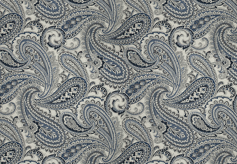 Ткань Fabricut Chromatics Vol.XXIII Sapphire Drupes paisley/Indigo