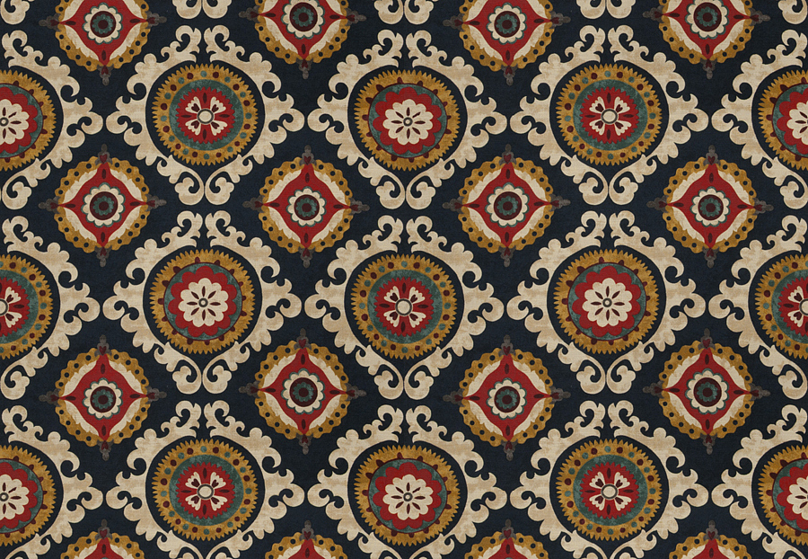 Ткань Fabricut Chromatics Vol.XXIII Sapphire Tandoor/Indigo