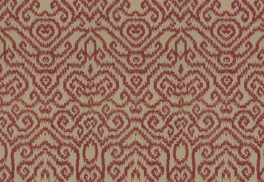 Ткань Fabricut Chromatics Vol.XXIII Sedona Emmer Damask/Claret