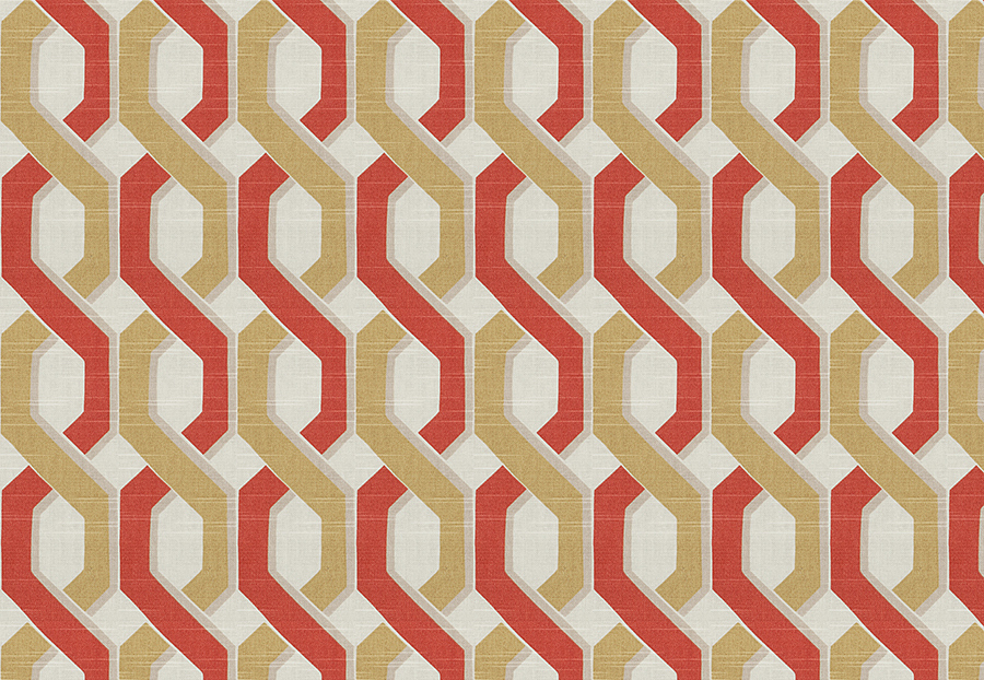 Ткань Fabricut Chromatics Vol.XXIII Sedona Bastone/Terra cotta