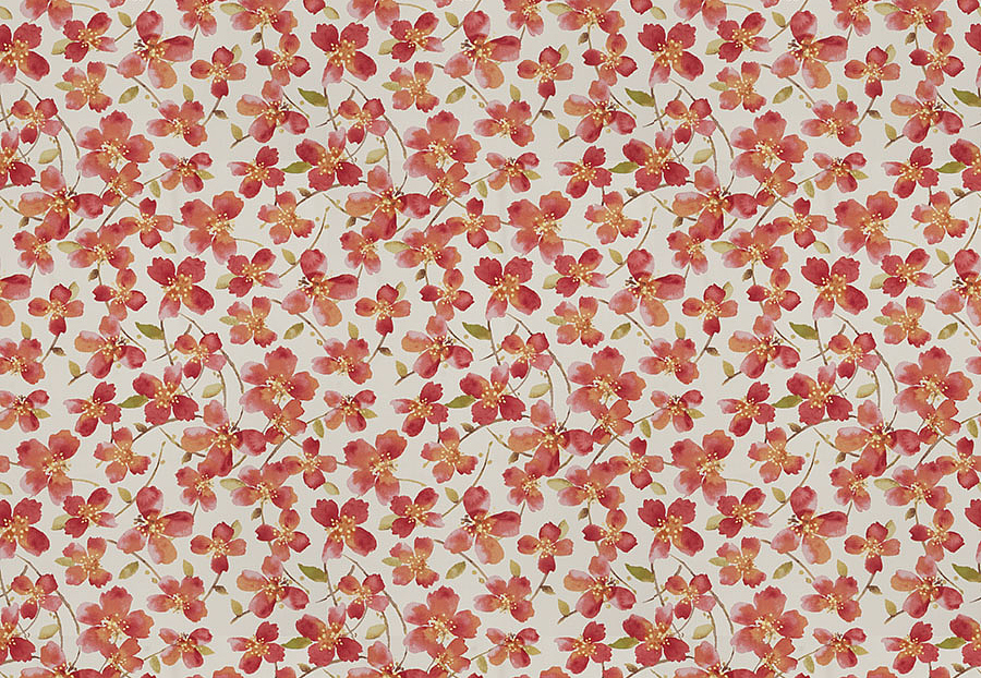 Ткань Fabricut Chromatics Vol.XXIII Sedona Kamut floral/Persimmon