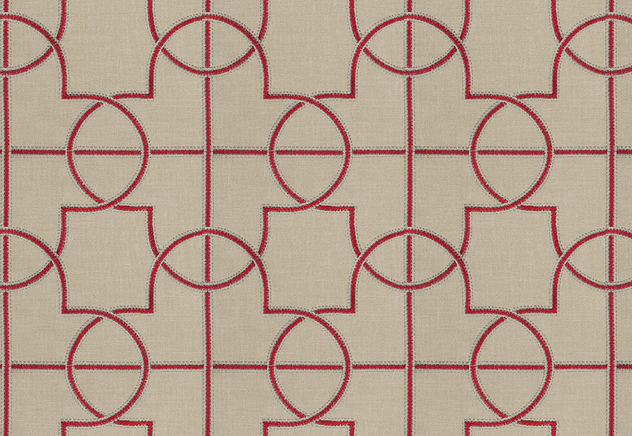 Ткань Fabricut Chromatics Vol.XXIII Sedona Farina/Ruby