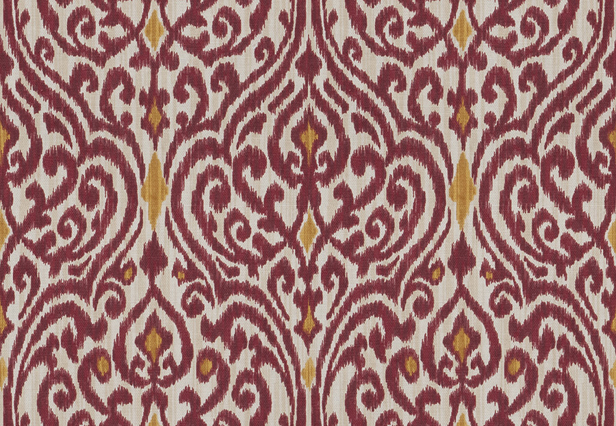 Ткань Fabricut Chromatics Vol.XXIII Sedona Fava Damask/Ruby