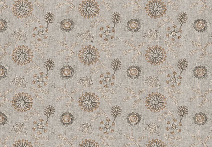 Ткань Fabricut Chromatics Vol.XXIII Taupe Arepa floral/Almond