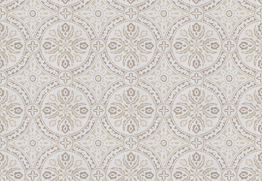 Ткань Fabricut Chromatics Vol.XXIII Taupe Akki medallion/Linen