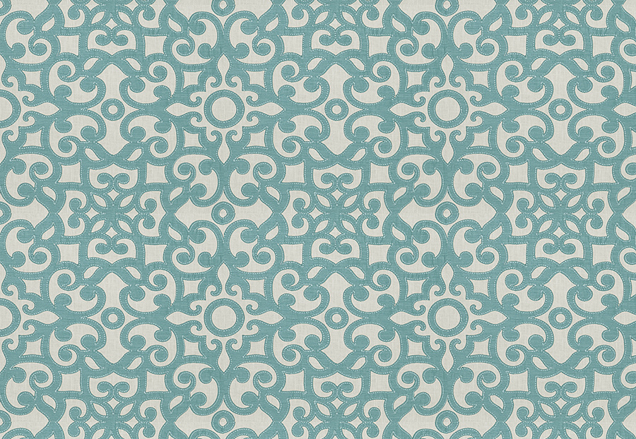 Ткань Fabricut Chromatics Vol.XXIII Teal Muffuletta/Teal