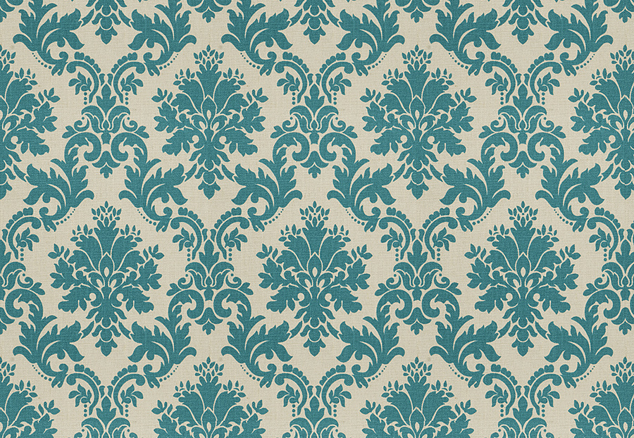 Ткань Fabricut Chromatics Vol.XXIII Teal Oat Damask/Teal