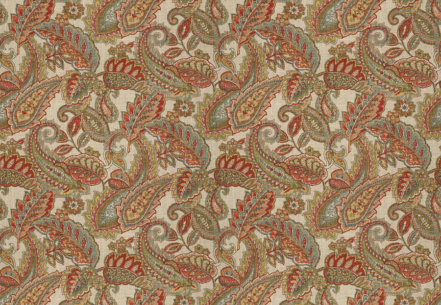 Ткань Fabricut Chromatics Vol.XXIV Guava All in paisley/Multi