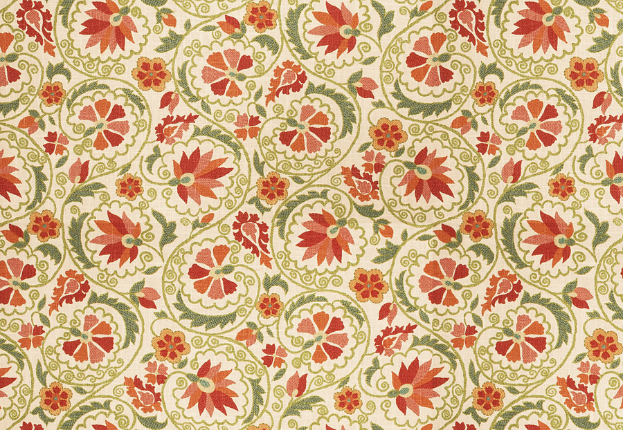 Ткань Fabricut Chromatics Vol.XXIV Guava Drawing/Garden