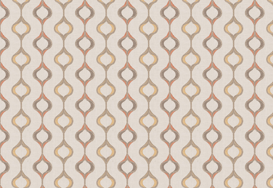 Ткань Fabricut Chromatics Vol.XXIV Guava Chop ogee/Coral