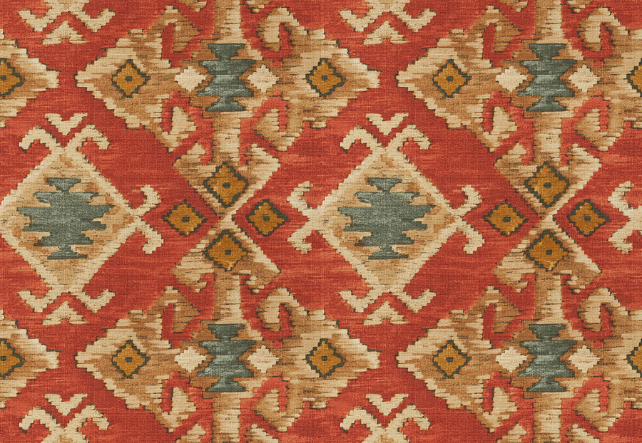 Ткань Fabricut Chromatics Vol.XXIV Guava Odds out/Sienna