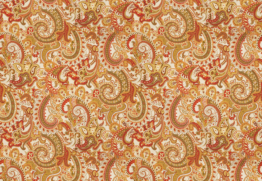 Ткань Fabricut Chromatics Vol.XXIV Guava Defense paisley/Garden
