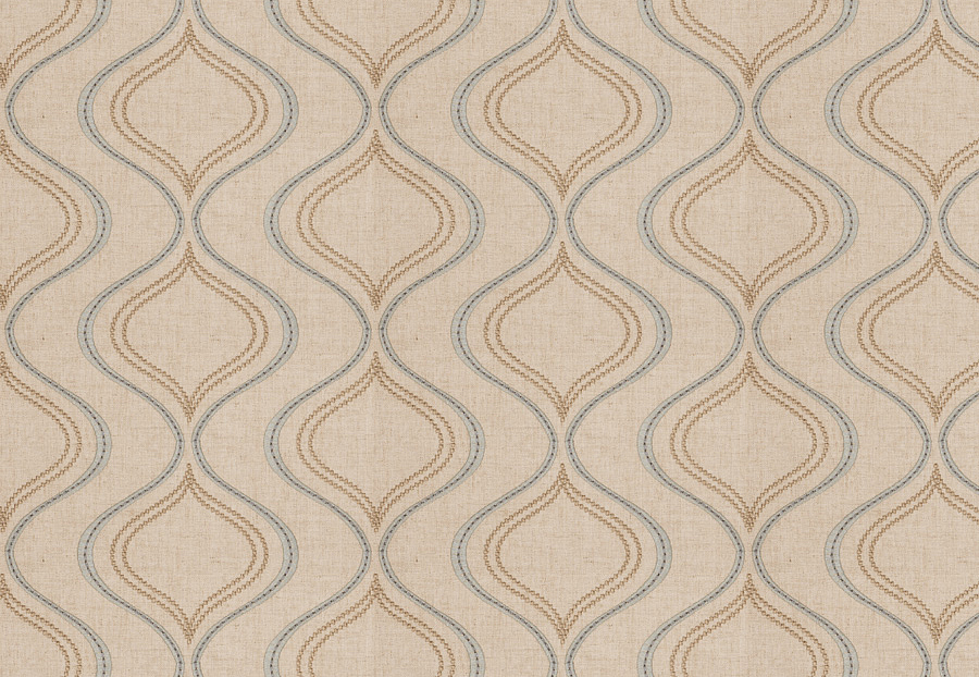 Ткань Fabricut Chromatics Vol.XXIV Mineral Bone ogee/Waterfall