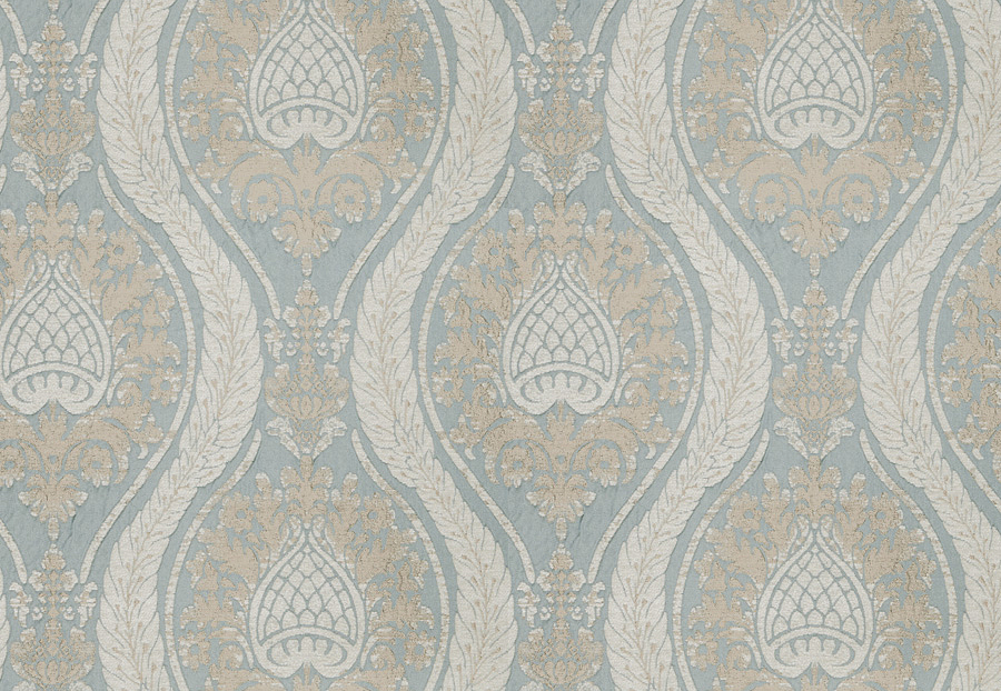 Ткань Fabricut Chromatics Vol.XXIV Mineral Bally's Damask/Seaspray