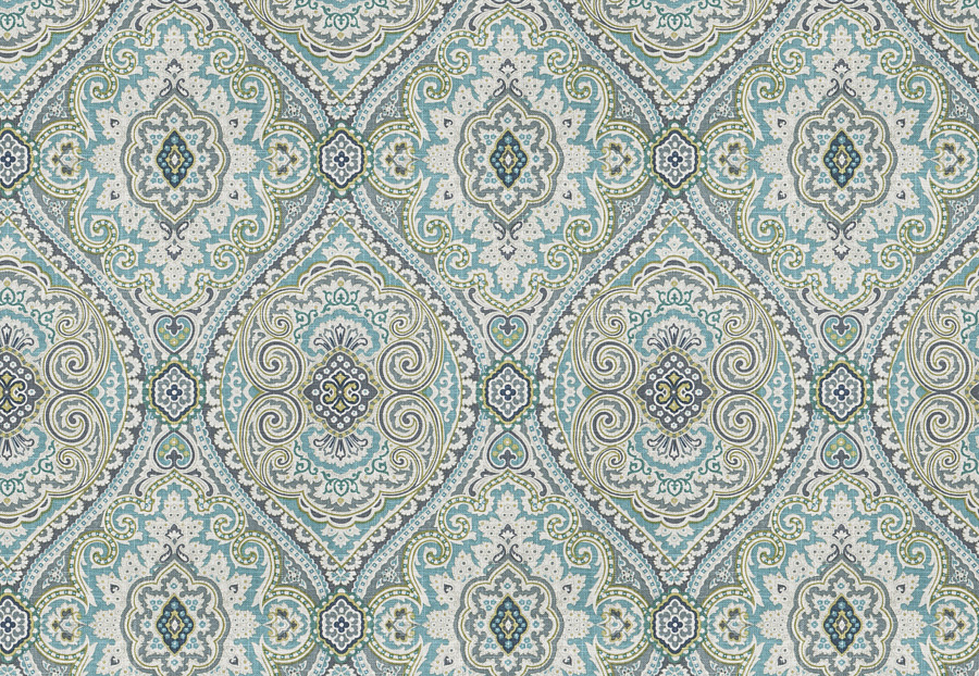 Ткань Fabricut Chromatics Vol.XXIV Mineral Pocket medallion/Breeze