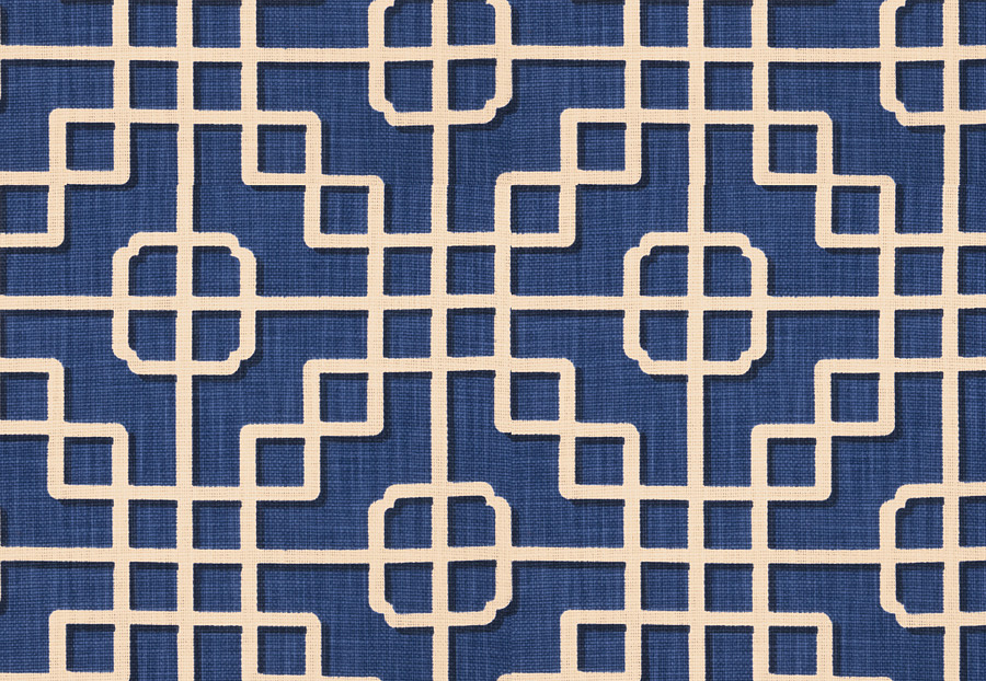 Ткань Fabricut Chromatics Vol.XXIV Navy Straight draw/Blue