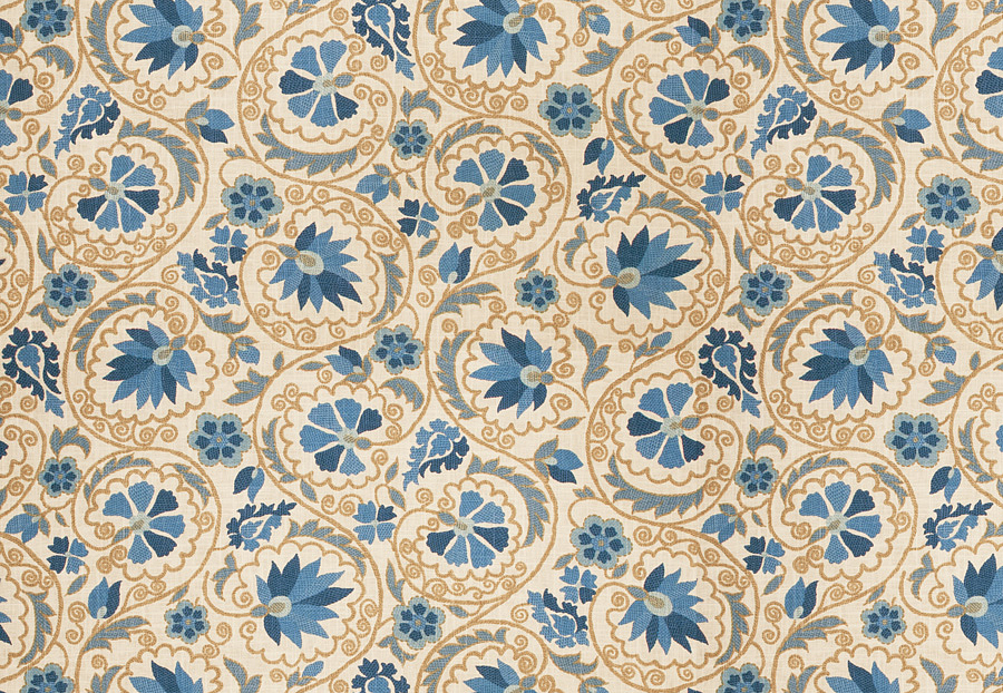 Ткань Fabricut Chromatics Vol.XXIV Navy Drawing/Bluebell