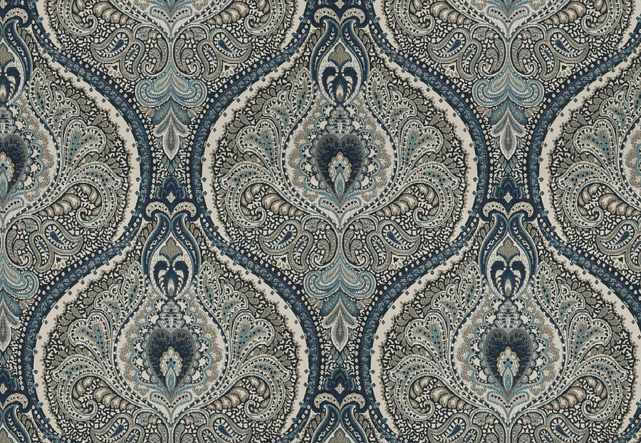 Ткань Fabricut Chromatics Vol.XXIV Navy Damath Damask/Navy