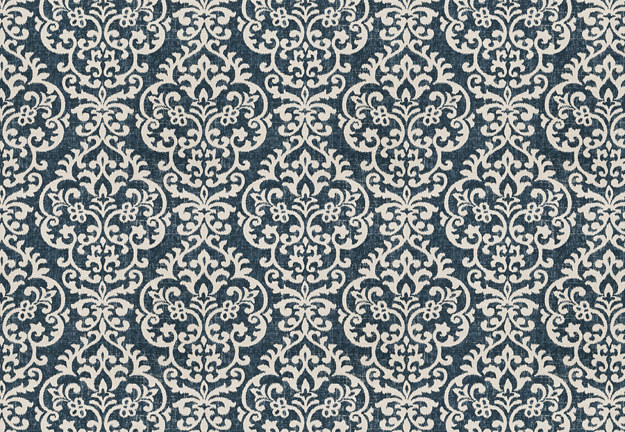 Ткань Fabricut Chromatics Vol.XXIV Navy Scoop ikat/Bluebell