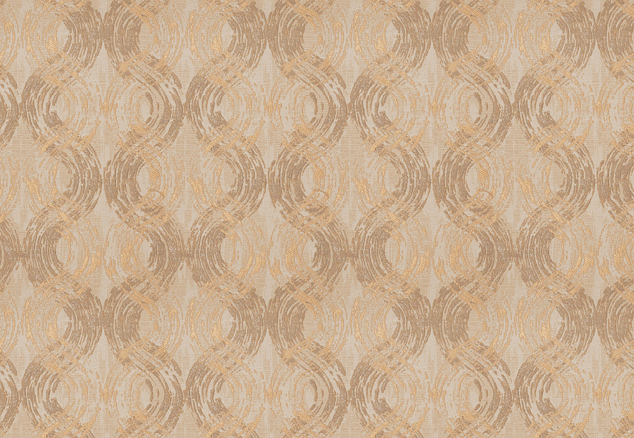 Ткань Fabricut Chromatics Vol.XXIV Truffle Double cross/Gold