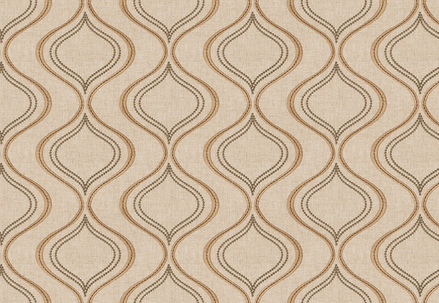Ткань Fabricut Chromatics Vol.XXIV Truffle Bone ogee/Sage