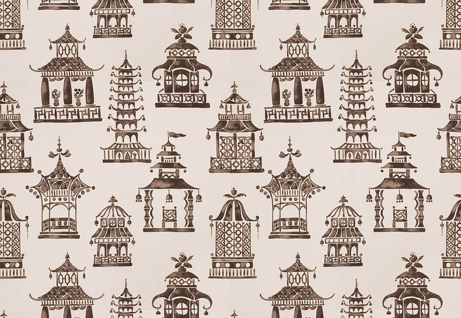 Ткань Fabricut Chromatics Vol.XXIV Truffle Bezique pagoda/Teak