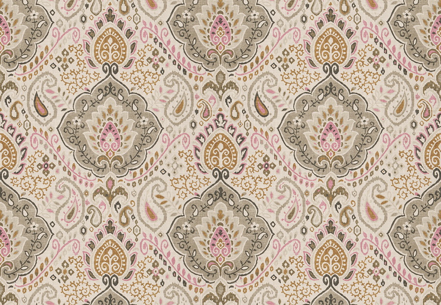 Ткань Fabricut Chromatics Vol.XXV Coral Dramatic/Orchid