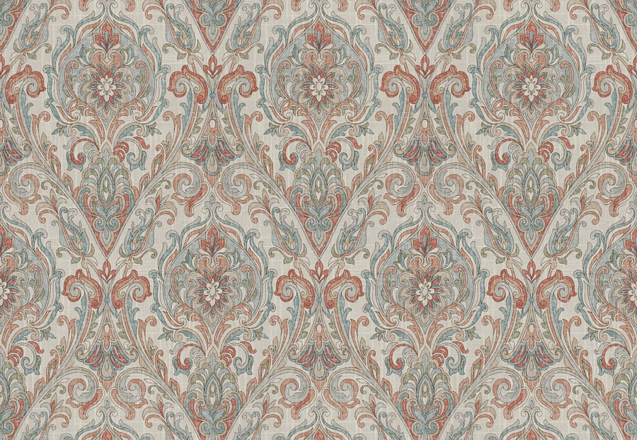 Ткань Fabricut Chromatics Vol.XXV Coral Allusion Damask/Cameo