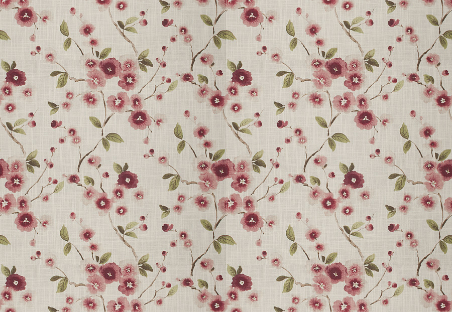 Ткань Fabricut Chromatics Vol.XXV Coral Ottava floral/Blossom