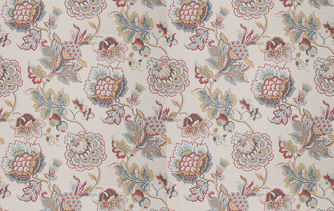 Американская ткань Fabricut, коллекция Chromatics Vol.XXV Coral, артикул Ibsen floral/Bouquet