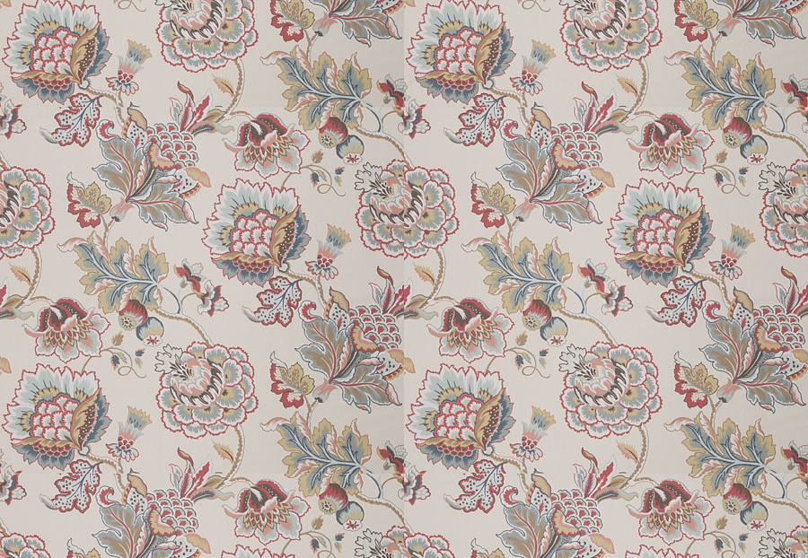 Ткань Fabricut Chromatics Vol.XXV Coral Ibsen floral/Bouquet