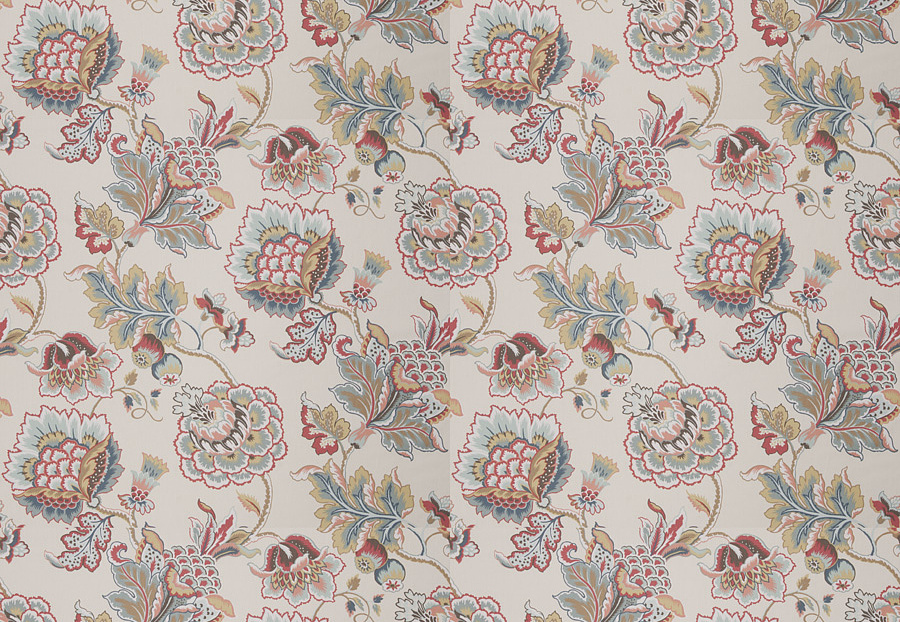 Ткань Fabricut Chromatics Vol.XXV Coral Ibsen floral/Bouquet