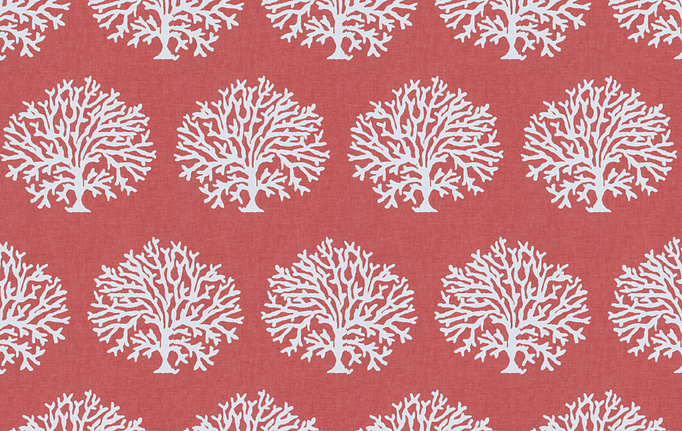 Американская ткань Fabricut, коллекция Chromatics Vol.XXV Coral, артикул Cretic/Coral