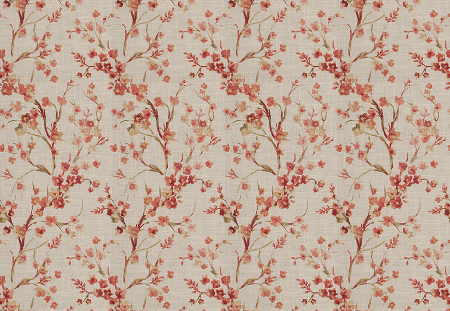 Ткань Fabricut Chromatics Vol.XXV Coral Brovina floral/Coral
