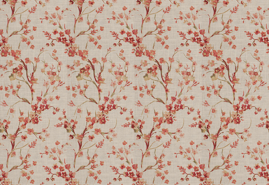 Ткань Fabricut Chromatics Vol.XXV Coral Brovina floral/Coral