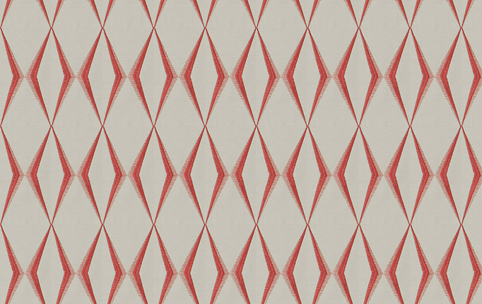 Американская ткань Fabricut, коллекция Chromatics Vol.XXV Coral, артикул Dada Diamond/Coral