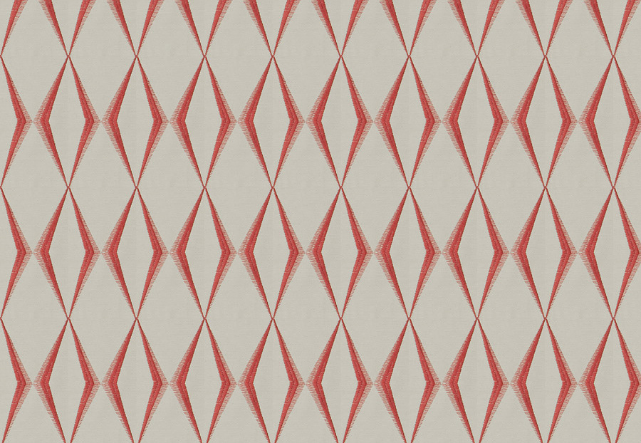 Ткань Fabricut Chromatics Vol.XXV Coral Dada Diamond/Coral