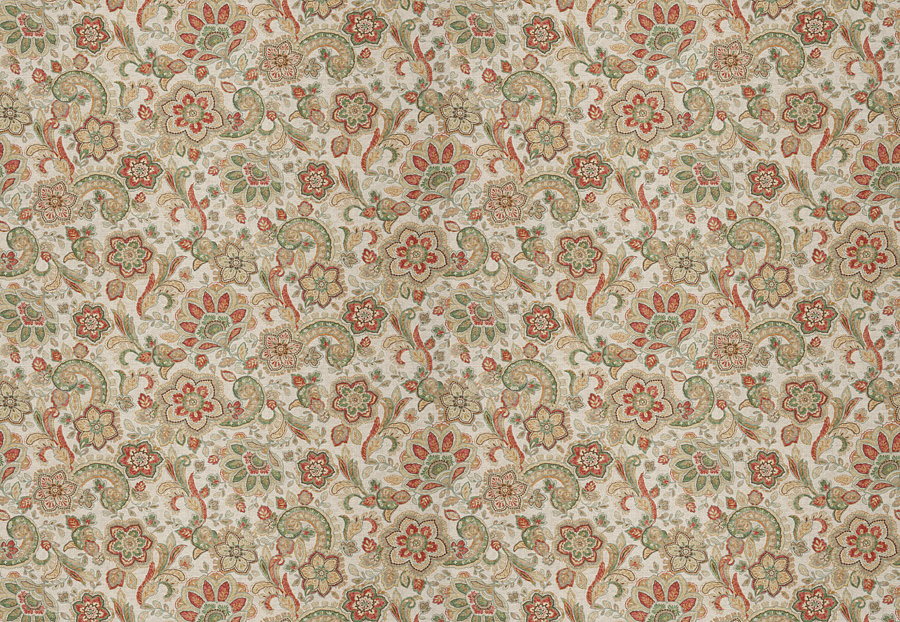 Ткань Fabricut Chromatics Vol.XXV Coral Tercet floral/Blossom