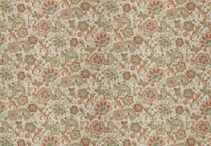 Ткань Fabricut Chromatics Vol.XXV Coral Tercet floral/Blossom