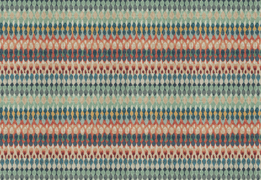 Ткань Fabricut Chromatics Vol.XXV Coral Verbiage/Multi