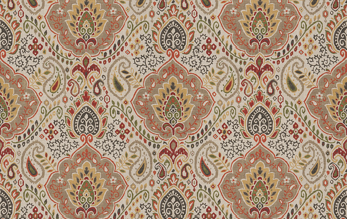 Американская ткань Fabricut, коллекция Chromatics Vol.XXV Coral, артикул Dramatic/Autumn