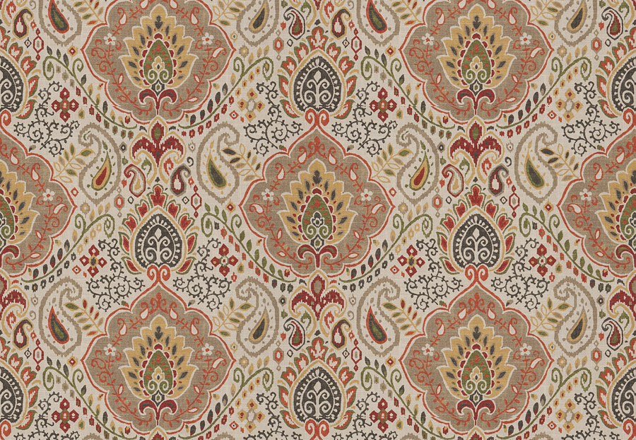 Ткань Fabricut Chromatics Vol.XXV Coral Dramatic/Autumn