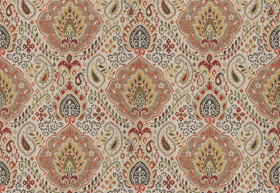 Ткань Fabricut Chromatics Vol.XXV Coral Dramatic/Autumn