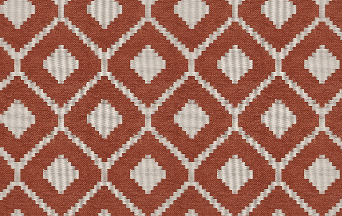 Американская ткань Fabricut, коллекция Chromatics Vol.XXV Coral, артикул Quatrain/Paprika